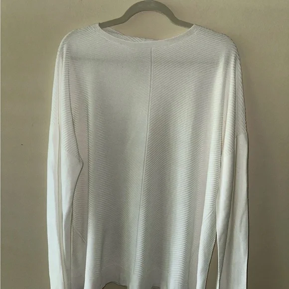 Eileen Fisher Textured White Pull Over Sweater $278 on Tag - Picture 1 of 4